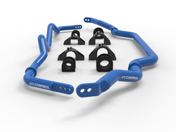 aFe CONTROL Front and Rear Sway Bar Set Blue