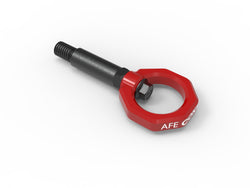 aFe CONTROL Front Tow Hook Red
