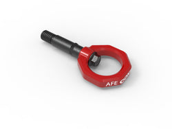 aFe CONTROL Rear Tow Hook Red