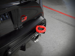 aFe CONTROL Rear Tow Hook Red